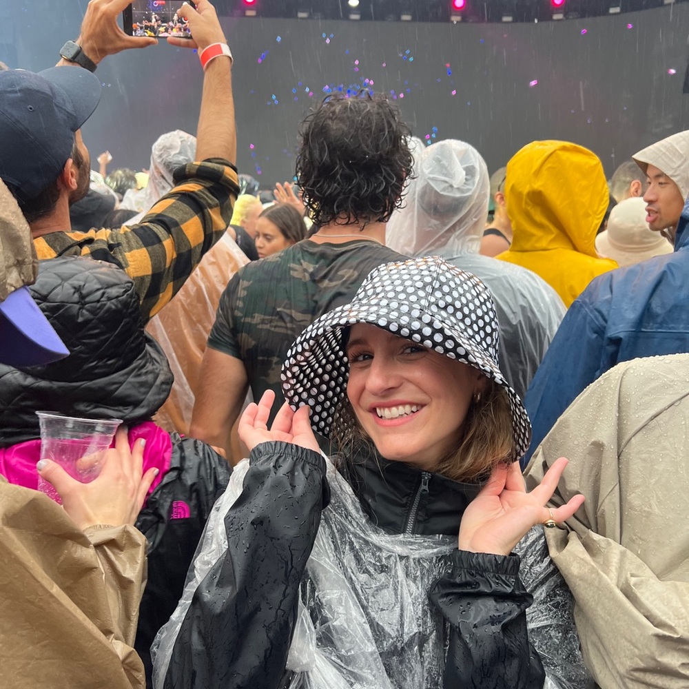 Polka Dot Bucket Rain Hat